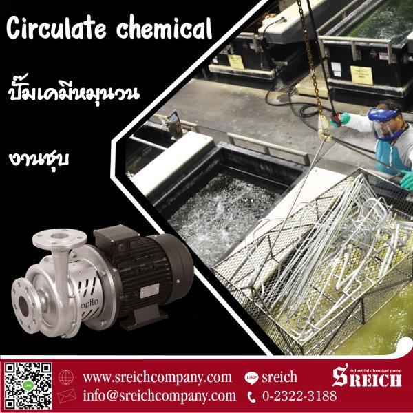 ปั๊มดูดเคมีหมุนวนในบ่อชุบ เคลือบ Anodize pump